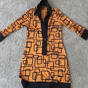 BCBG Graphic Print Dress